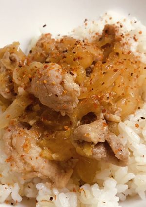 超簡単！！豚コマで作る豚丼！-レシピのメイン写真