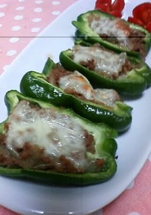 ピーマンの肉詰め-レシピのメイン写真