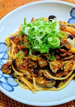 茄子と肉味噌ボロネーゼ-レシピのメイン写真