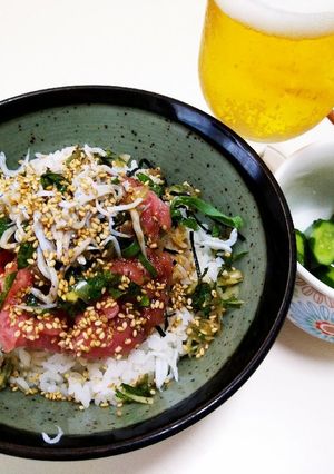 ネギトロしらす丼　夏の薬味のせ-レシピのメイン写真