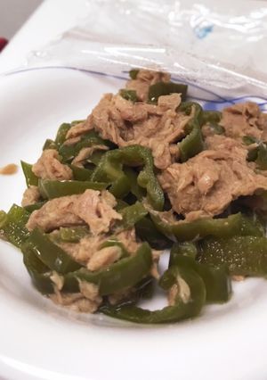 レンジで簡単副菜♬無限ピーマン-レシピのメイン写真