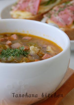 残り野菜でミネストローネ-レシピのメイン写真