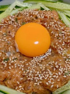 絶品☆ネギまぐろの甘辛ユッケ丼-レシピのメイン写真
