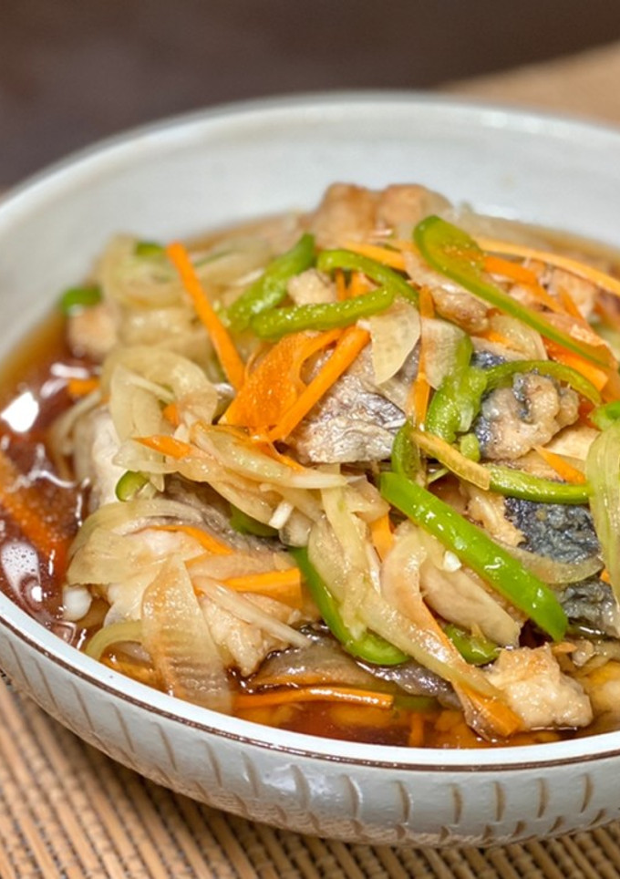 夏の料理 アジの南蛮漬け-レシピのメイン写真