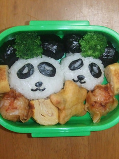 キャラ弁 パンダ-レシピのメイン写真