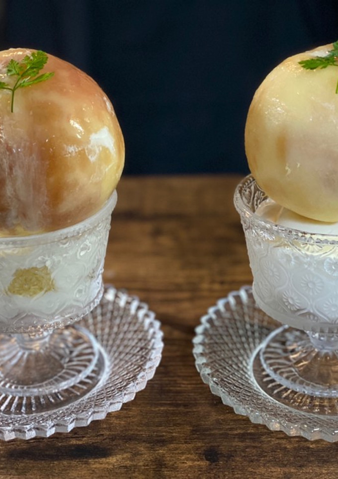おうちでお手軽丸ごと桃パフェ♪-レシピのメイン写真