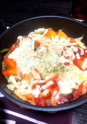 ポテトとインゲンのアラビアータ風グラタン-レシピのメイン写真