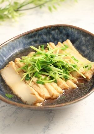 簡単！冷製☆厚揚げの豆苗煮-レシピのメイン写真