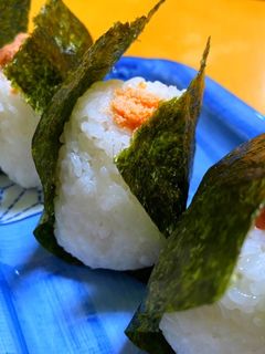 ふっくら♫ 焼きたらこのおにぎり-レシピのメイン写真
