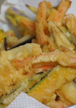 夏野菜でかき揚げ-レシピのメイン写真
