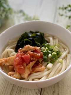レンジで♪トマトと薄揚げの甘辛煮-レシピのメイン写真