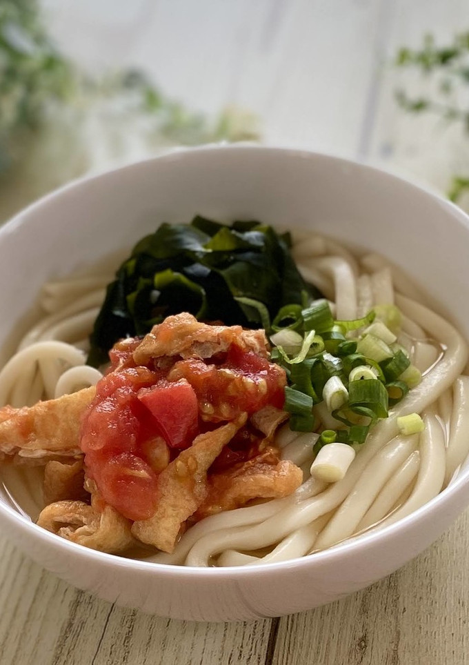 レンジで♪トマトと薄揚げの甘辛煮-レシピのメイン写真