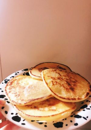 グルテンフリーでモチモチ米粉パンケーキ-レシピのメイン写真