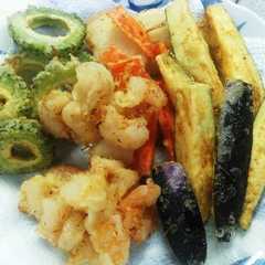 รูปของ 簡単☆天ぷら　夏野菜　海老