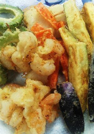 簡単☆天ぷら　夏野菜　海老-レシピのメイン写真