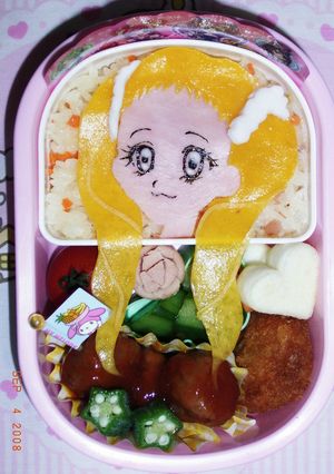キャラ弁☆ハムライス・うらら付き-レシピのメイン写真