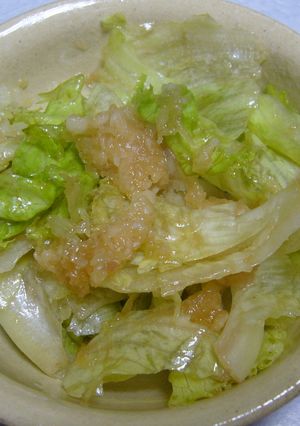 レタスの大根おろし和え。-レシピのメイン写真