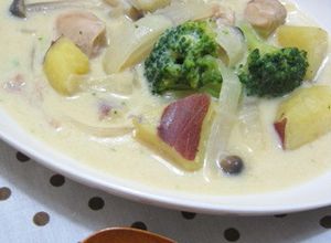 チキンとさつまいもの豆乳シチュー-レシピのメイン写真