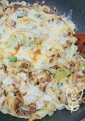 ☆チーズとろ～り！キャベツのカレー炒め☆-レシピのメイン写真