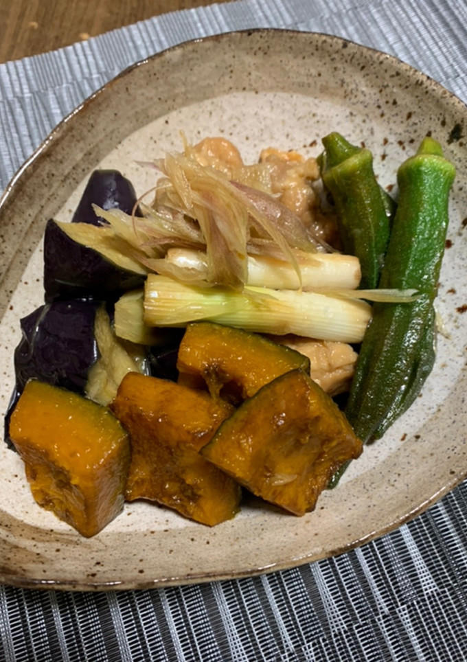 簡単おつまみ☆夏野菜と鶏肉の揚げ浸し-レシピのメイン写真