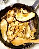 簡単！鶏モモとなすのココナッツカレー♪