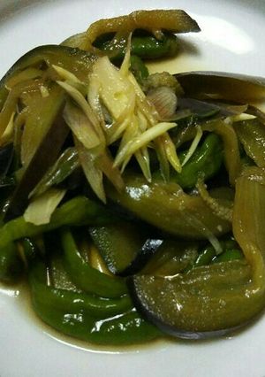 ナスと甘長唐辛子の茹でびたし！-レシピのメイン写真