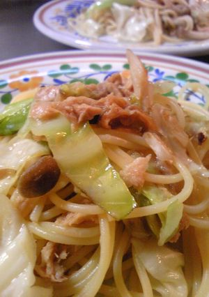 キャベツとツナの和風スパゲッティ-レシピのメイン写真