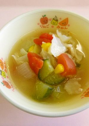 【保育所給食】夏野菜豚汁-レシピのメイン写真