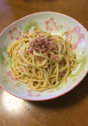 和風クリームスパゲティー-レシピのメイン写真