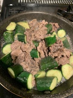 きゅうりと牛肉の炒め物-レシピのメイン写真