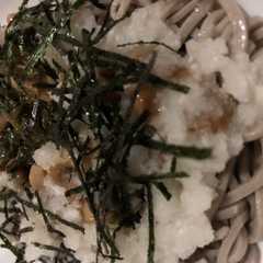 รูปของ 糖質オフ★冷やしめがぶおろし納豆蕎麦