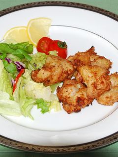 鶏の塩麹唐揚げ♪レモン玉ねぎだれ添え-レシピのメイン写真
