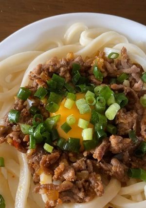 スタミナピリ辛うどん-レシピのメイン写真