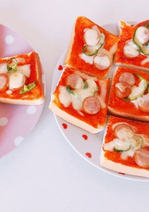 簡単！ピザトースト♡-レシピのメイン写真
