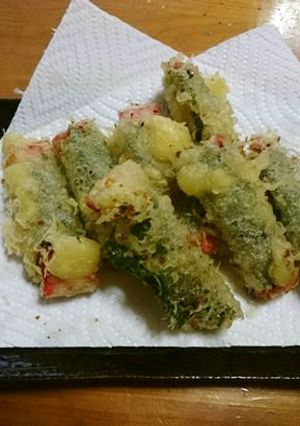 カニカマの大葉巻き天ぷら-レシピのメイン写真