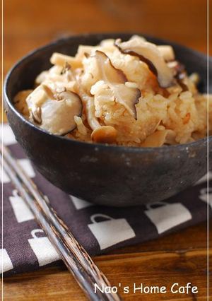 キノコのコク味噌炊き込みご飯-レシピのメイン写真