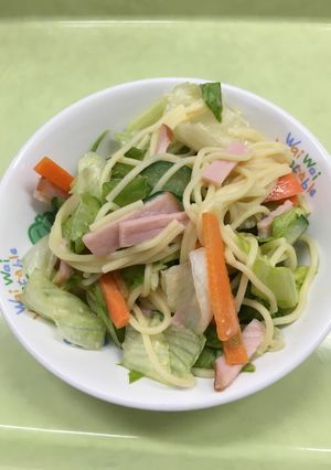 【保育園給食】サラスパサラダ-レシピのメイン写真