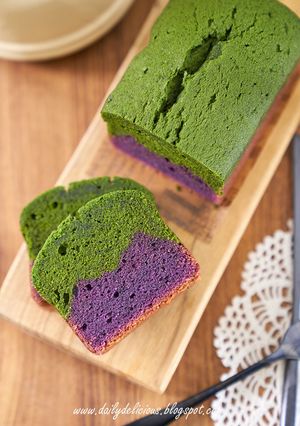 紫芋と抹茶パウンドケーキ-レシピのメイン写真