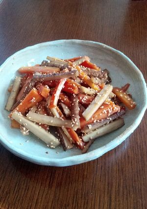 ぶっといキンピラゴボウ☆田舎飯-レシピのメイン写真