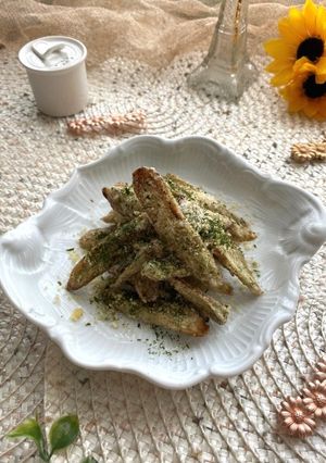 ビールがすすむ～ごぼうの青のりチーズ揚げ-レシピのメイン写真