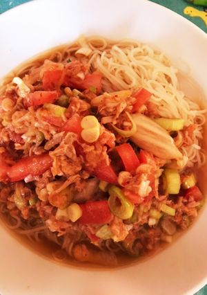 食べやすいピリ辛素麺！-レシピのメイン写真
