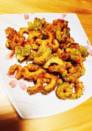 めんつゆ＆クレイジーソルトのゴーヤ唐揚げ-レシピのメイン写真
