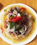 餡掛けパリパリ素麺☆簡単に残り野菜で☆