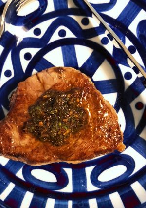 ランプ肉のステーキ☆山椒ソース-レシピのメイン写真