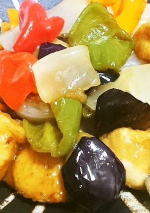 野菜&鶏唐揚げの黒酢あん-レシピのメイン写真