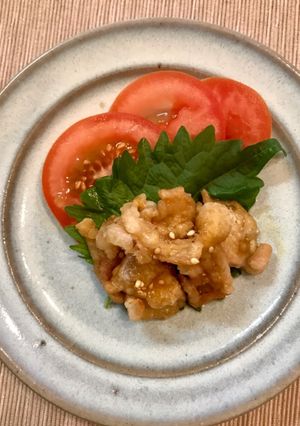 鶏皮　カリカリ　甘ポン酢　簡単副菜-レシピのメイン写真