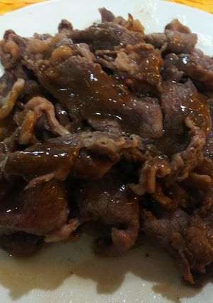 簡単美味・牛もも肉の生姜焼き-レシピのメイン写真