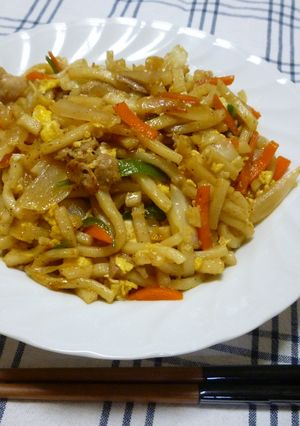 具沢山な焼うどん♪-レシピのメイン写真