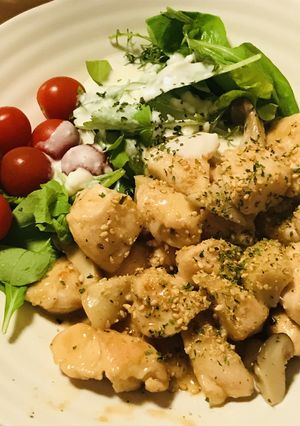 鶏ささみの炒めもの●だし風味煮込みしあげ-レシピのメイン写真