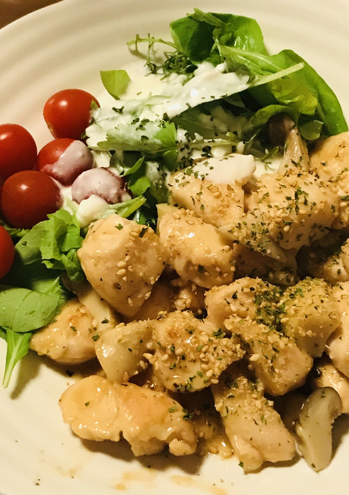 鶏ささみの炒めもの●だし風味煮込みしあげ-レシピのメイン写真
